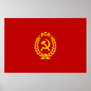 Pcr rumänienflagga poster