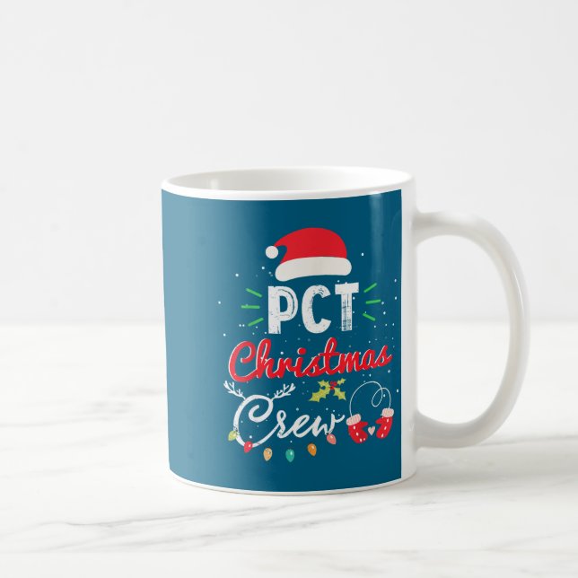 Pct Christmas Crew Fun Patient Care Tech Matching  Kaffemugg (Höger)