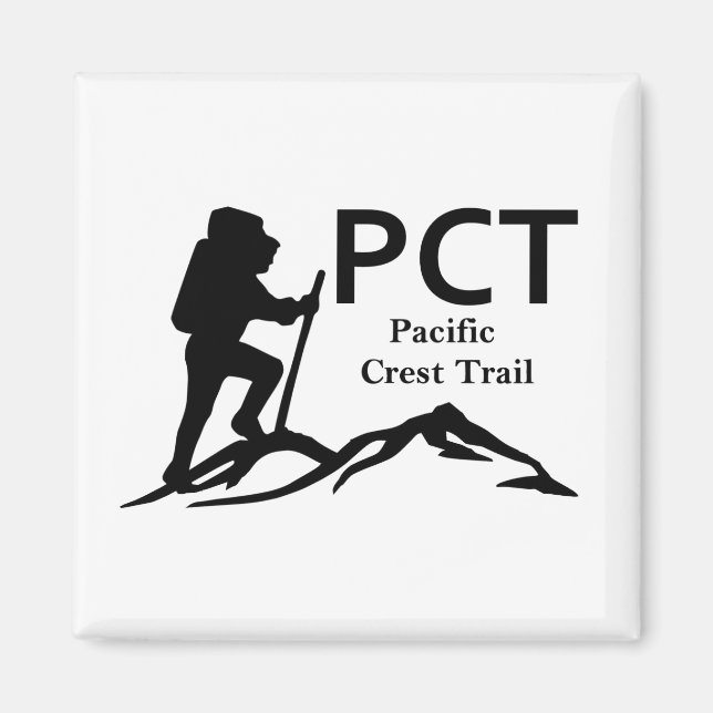 PCT - Pacific Vapensköld Trail Magnet (Framsidan)