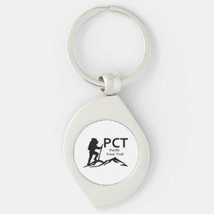 PCT - Pacific Vapensköld Trail Swirl Silverfärgad Nyckelring