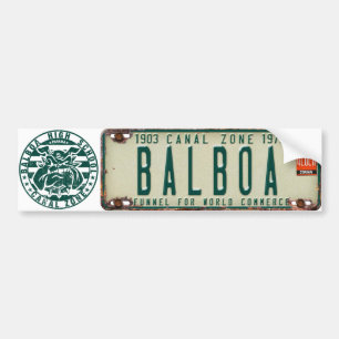 PCZ-registreringsskylt & BHS: Balboa Bildekal