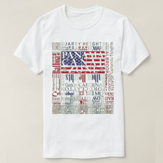 PCZ - Zona platser för Panama-kanalen med Färg Tee Shirt