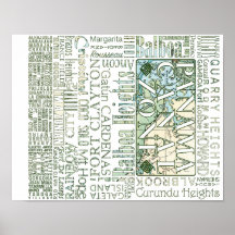 PCZ - Zona platser för Panama-kanalen med Karta