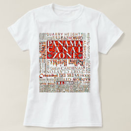 PCZ - Zona platser för Panama-kanalen med Mola-des Tee Shirt