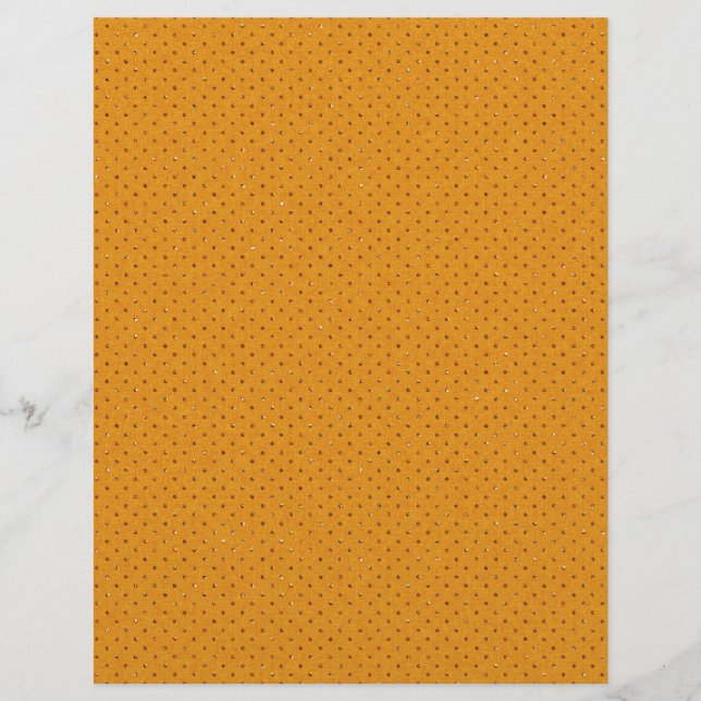 pd11 ORANGE GULD GLITTER DOTS MÖNSTER BAKGRUND Reklamblad (Framsidan)