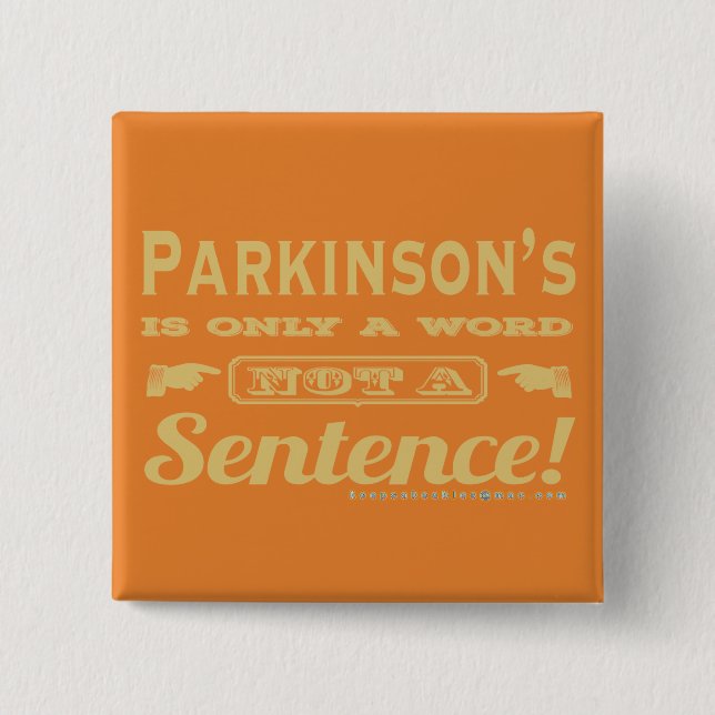 PD är endast ett Ord Guld Knapp (Framsida)