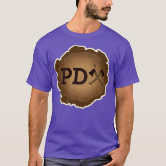 PD Ax på träbete T Shirt