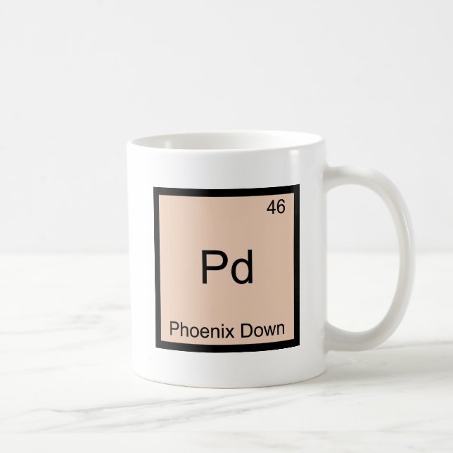 Pd - Phoenix Down Chemistry Inslag-symbol T-Shirt Kaffemugg (Höger)