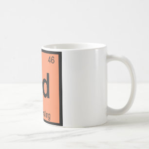 Pd - Podcasting-kemi Periodic Bord Symbol Kaffemugg