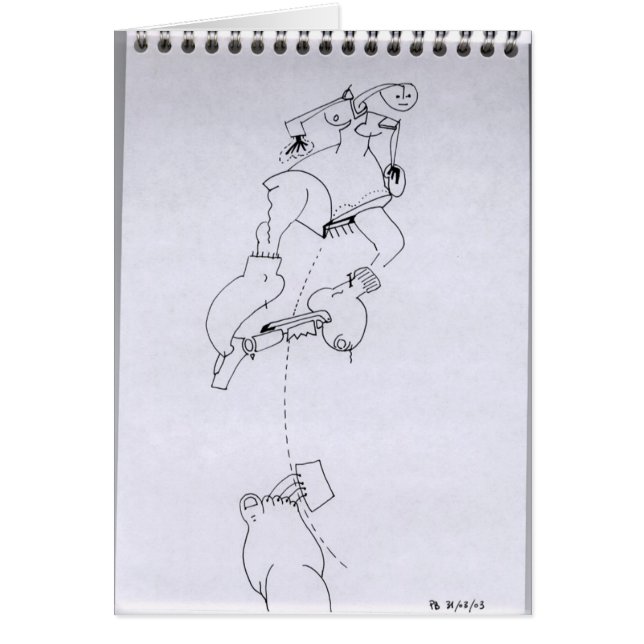 PDD 6 Small Weak Teckning Vad händer? Kort (Framsidan)