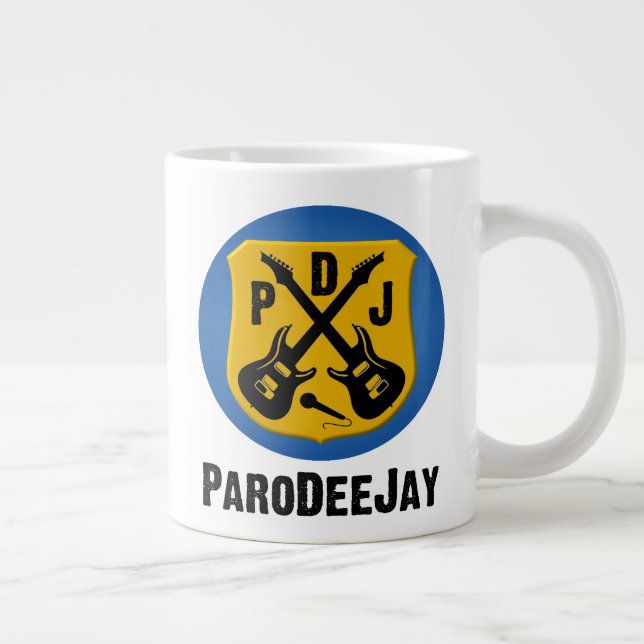 PDJ Jumbo Mugg (runda Logotyper) (Höger)
