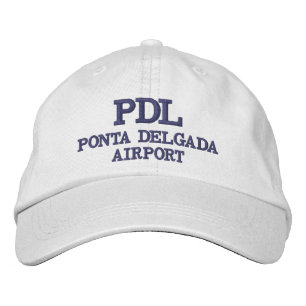 PDL Ponta Delgada flygplats Broderad Keps