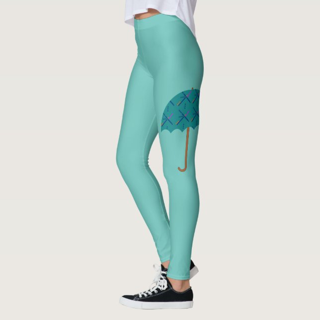 PDX Airport Carpet Umbrella Leggings (Vänster)