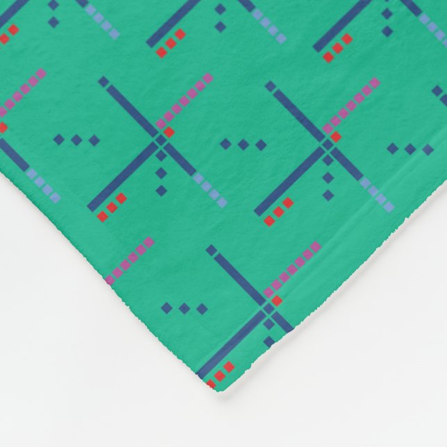 PDX-flygplatsen mattar mönster Portland Oregon Fleecefilt (Hörn)