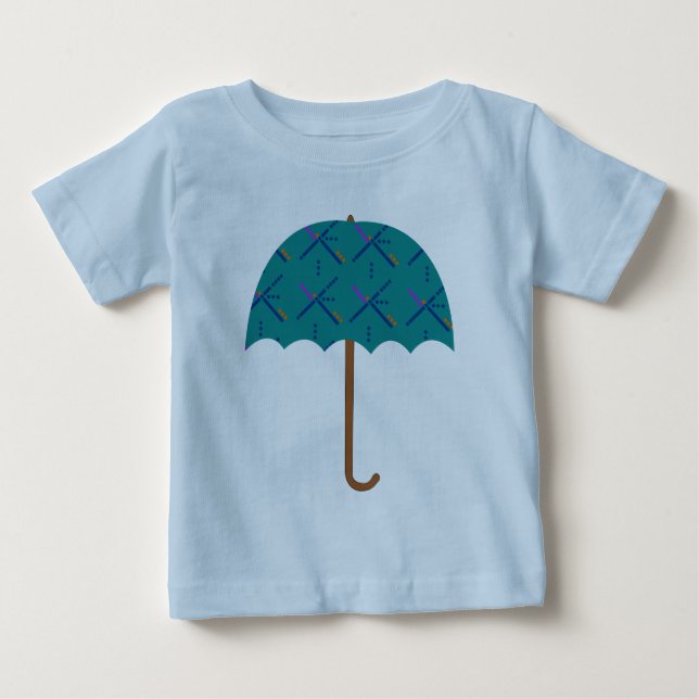 PDX-flygplatsen mattar paraplyet Tee Shirt (Framsida)