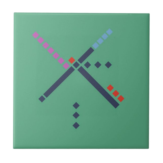 PDX flygplatsmatta Kakelplatta (Framsidan)