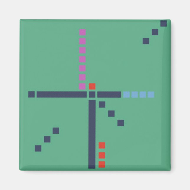 PDX-flygplatsmatta Magnet (Framsidan)