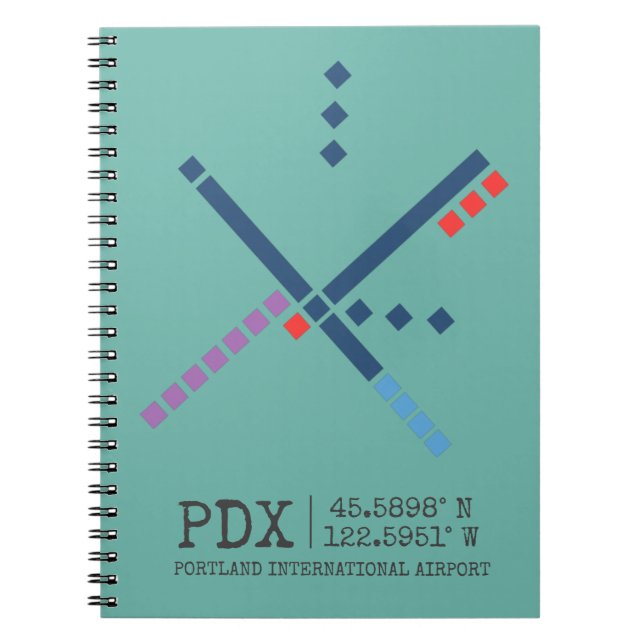 PDX-flygplatsmatta | PORTLAND Anteckningsbok (Framsidan)