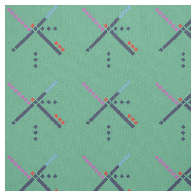 PDX flygplatsmatta Tyg (Provkarta)