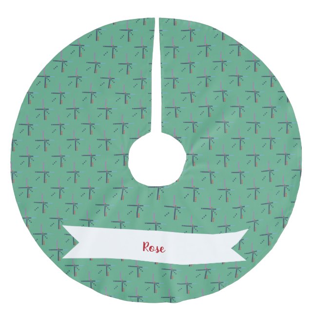 PDX flygplatsmatta| Värderad Matta Julgransmatta Borstad Polyester (Framsidan)