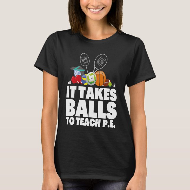 PE Lärare och P E Educator 3 T Shirt (Framsida)