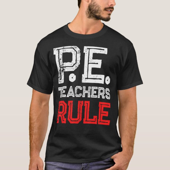 PE Lärarregel för fysisk träning T Shirt (Framsida)