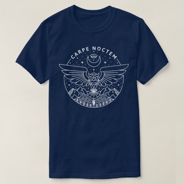 pe Noctem White T Shirt (Design framsida)