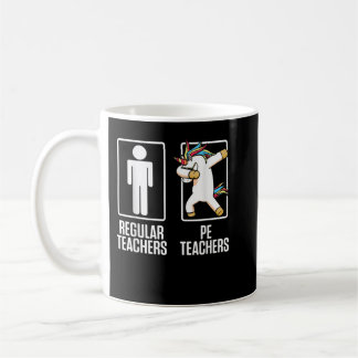 PE Physical Education Teacher Unicorn Gifts Kaffemugg