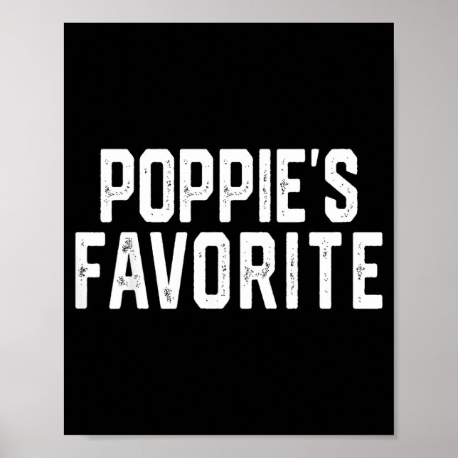 Pe’s Favorite Humor Fathers Day Grandparent Granhi Poster (Framsidan)