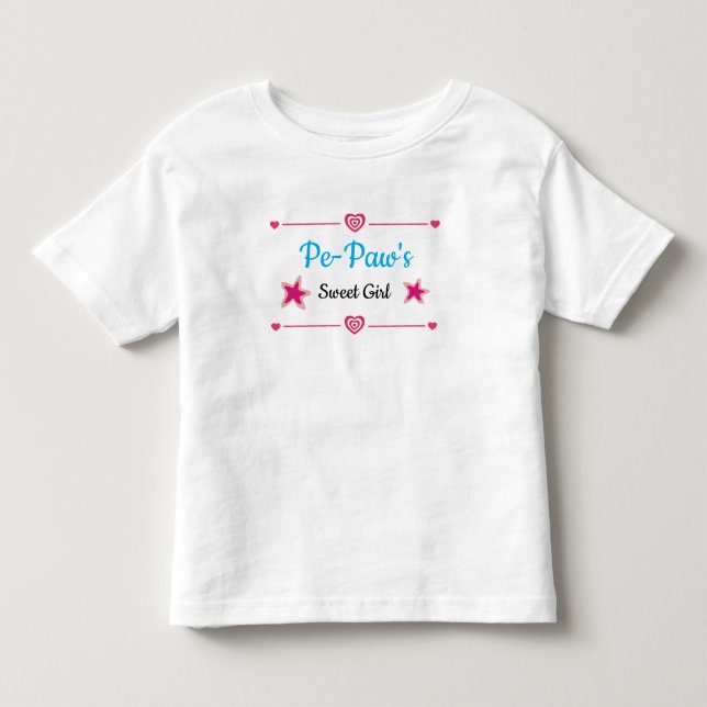 Pe-Tass Sweet Girl Småbarn T-shirt (Framsida)
