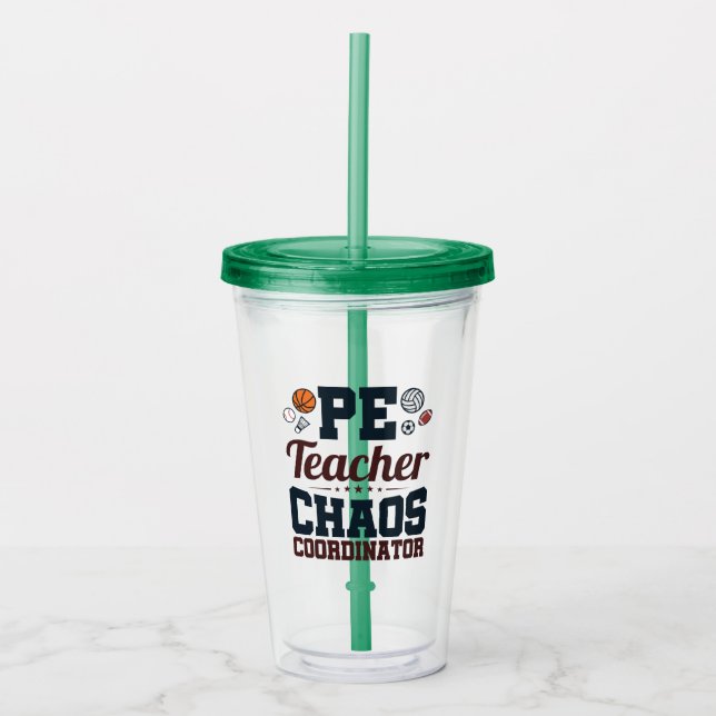 PE Teacher Chaos Coordinator Take Away Mugg (Framsida)