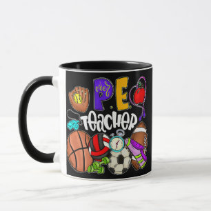 PE Teacher Funny Physical Education Teacher Back Mugg