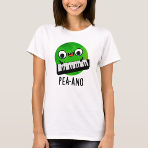 Pea-ano Funny Music Veggie Pea Pun T Shirt