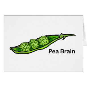 Pea Brain Hälsningskort