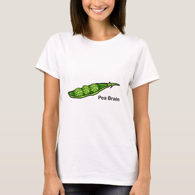 Pea Brain Tee Shirt (Framsida)