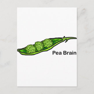 Pea Brain Vykort