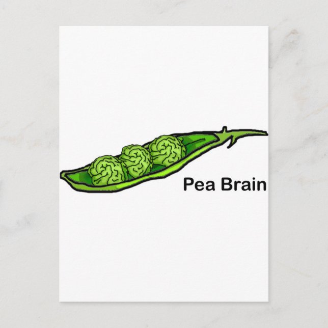 Pea Brain Vykort (Framsida)
