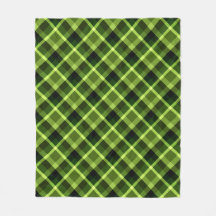 Pea Grönt Play Mönster Medium Fleece Blanket