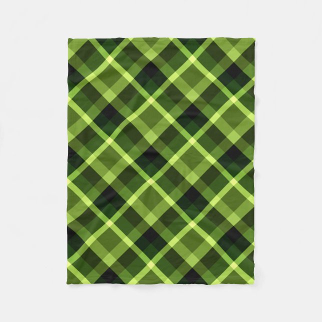 Pea Grönt Play Mönster Small Fleece Blanket (Framsidan)