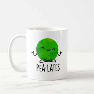 Pea-lates Funny Pilates Pea Pun Kaffemugg