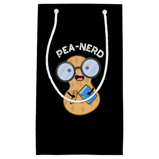 Pea-nerd Funny Nerd Peanut Pun Mörk BG (Framsidan)