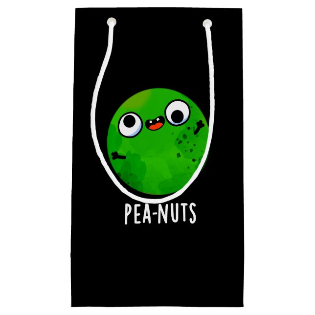 Pea-nöt Funny Crazy Pea Pun Mörk BG (Framsidan)