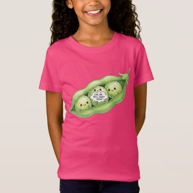  Pea Pod, by Natasha Us   T Shirt (Framsida)