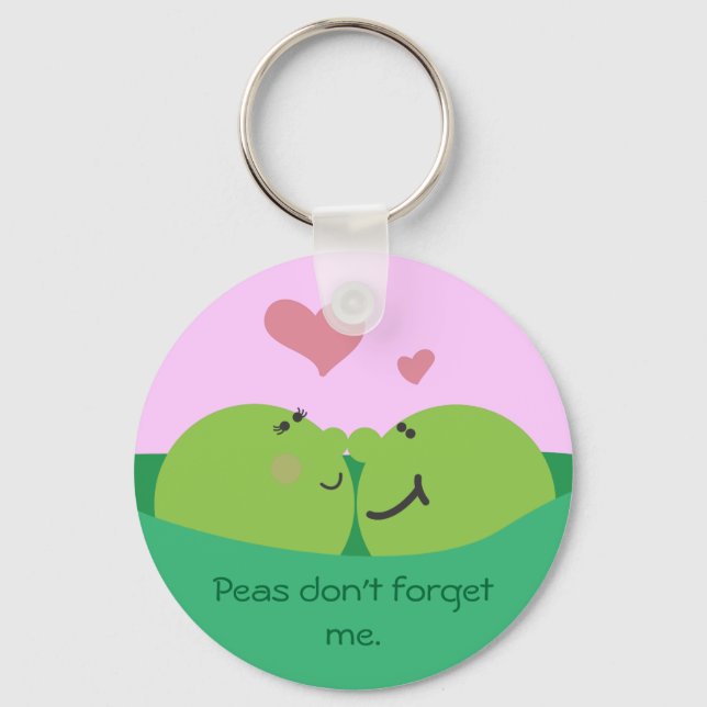 Pea Pod Sweethearts Keychain Nyckelring (Framsida)