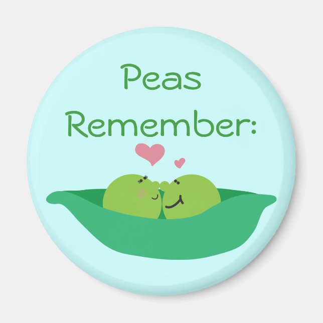 Pea Pod Swehoney Magnet (Framsidan)