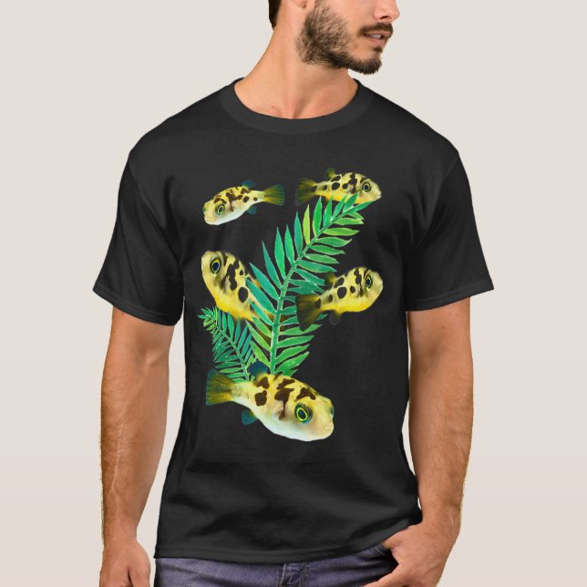 Pea Puffers Aquarium Fish Dwarf Puffer Fish Tank T Shirt (Framsida)
