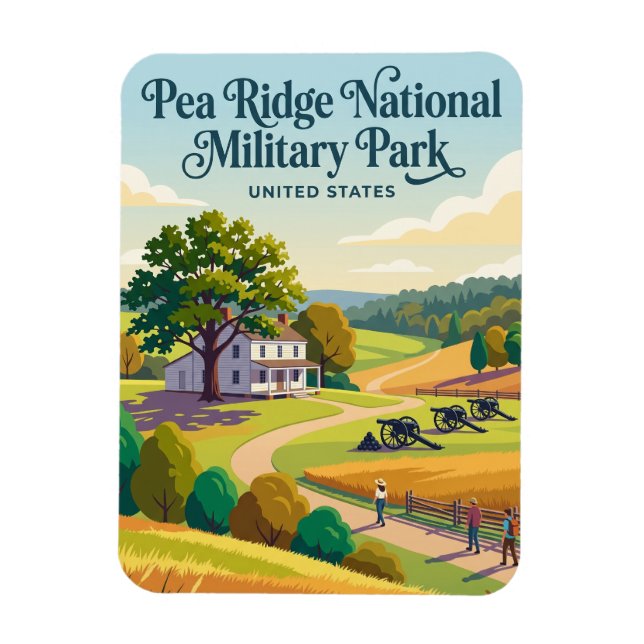 Pea Ridge National Military Park Arkansas Magnet (Vertikal)