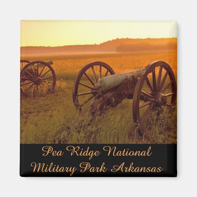 Pea Ridge nationalmilitärpark Arkansas Magnet (Framsidan)