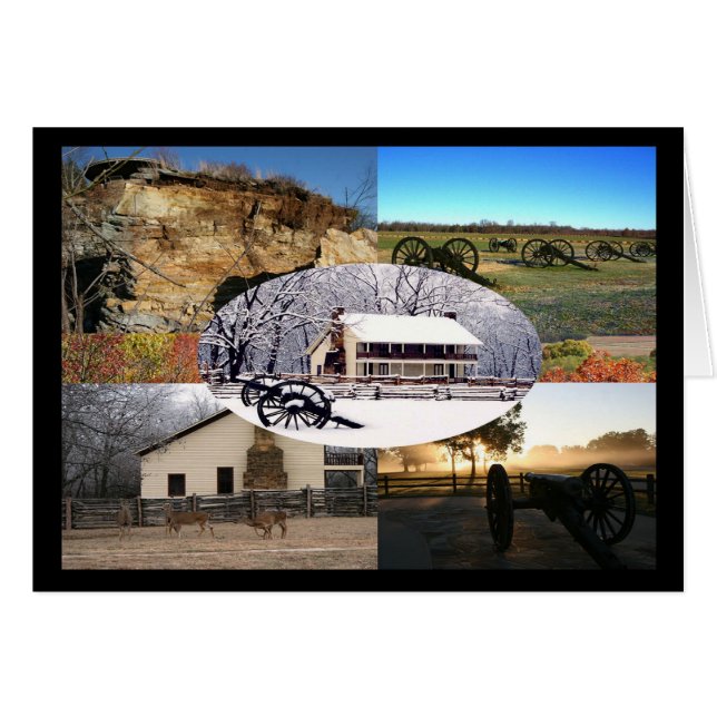 Pea Ridge nationalpark OBS Kort (Framsidan Horizontal)