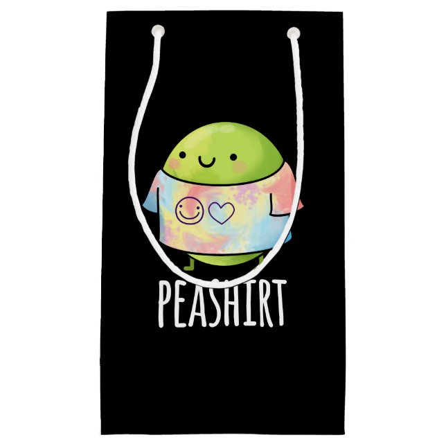 Pea Shirt Funny Veggie Pea TShirt Pun Mörk BG (Framsidan)